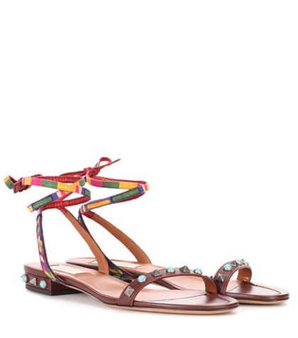 Valentino Valentino Garavani — Leather Flat Sandals