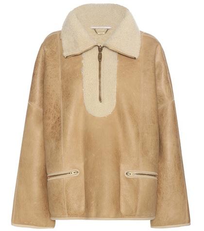 Chlo Shearling-lined Bomber Jacket