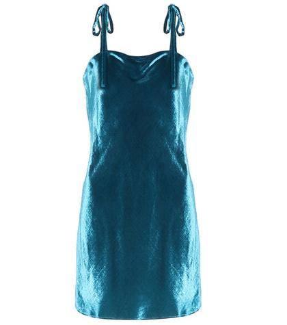 Attico Sabrina Velvet Mini Dress