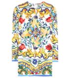 Dolce & Gabbana Printed Silk-blend Blouse