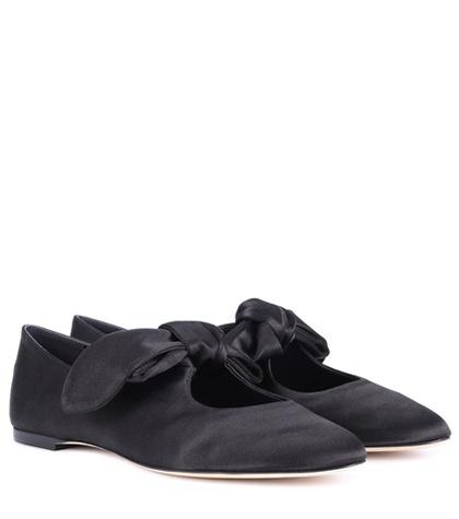 Dolce & Gabbana Elodie Satin Ballerinas