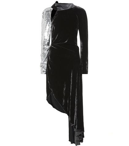 Monse Sequined Velvet Dress