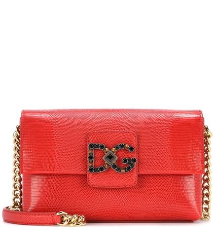 Dolce & Gabbana Dg Millennials Leather Shoulder Bag