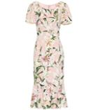Dolce & Gabbana Floral Stretch-crêpe Midi Dress