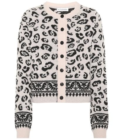 Altuzarra Meknes Leopard Wool-blend Cardigan