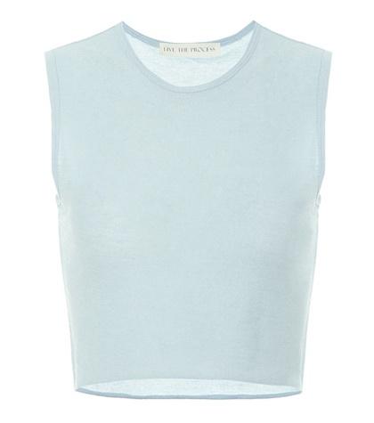 Live The Process Crop Cotton And Cashmere Top