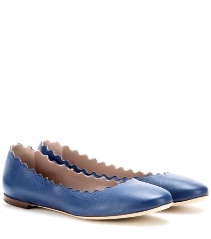 Chlo Lauren Leather Ballerinas