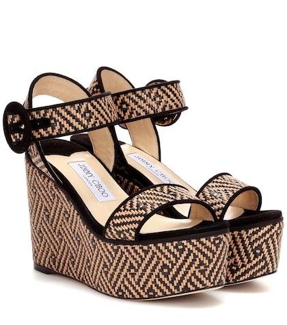 Jimmy Choo Abigail 100 Platform Wedge Sandals