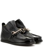 By Malene Birger Kerin Embellished Patent Leather Ankle Boots