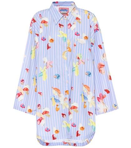 Acne Studios Blå Konst Mazion Cotton Top