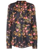 Isabel Marant Rusak Floral-printed Silk Shirt