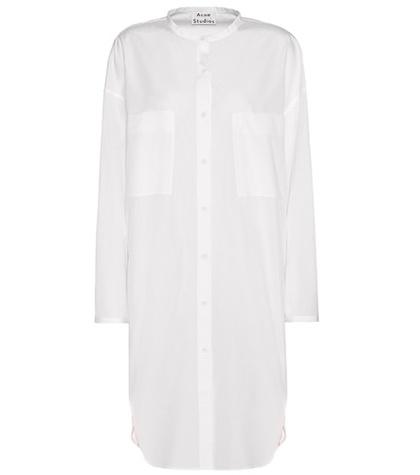 Acne Studios Esloane Dry Pop Cotton Shirt Dress