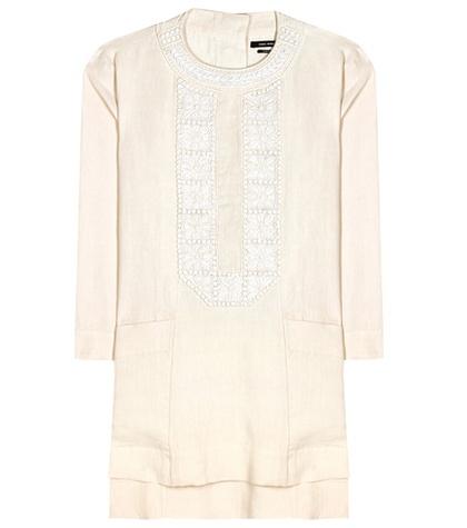 Isabel Marant Phoenix Embroidered Linen Dress