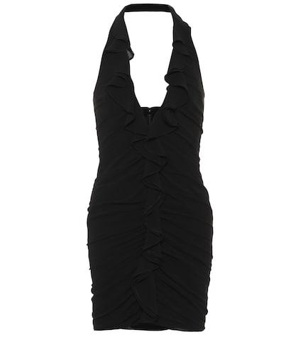 Saint Laurent Silk Georgette Minidress