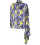 Fendi Printed Silk Satin Blouse
