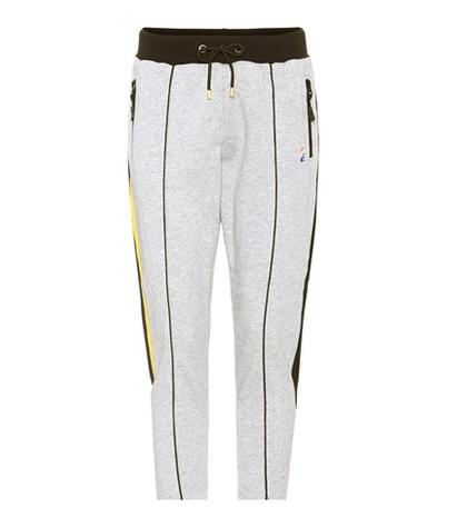 P.e Nation Deuce Striped Cotton Trackpants