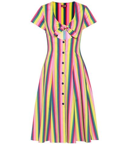 Staud Alice Striped Poplin Dress