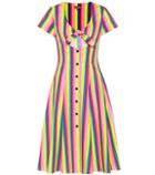 Staud Alice Striped Poplin Dress