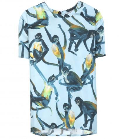 Valentino Printed Silk Top