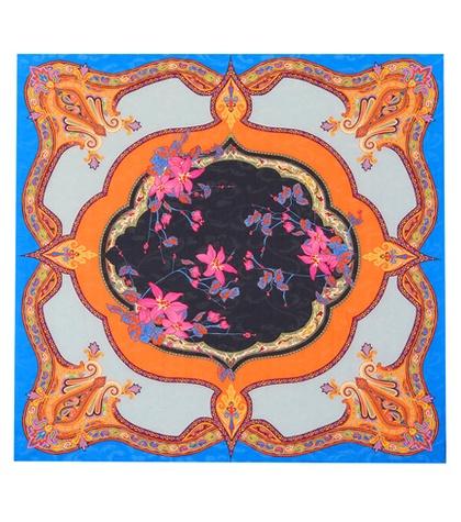 Etro Bordered Floral Scarf