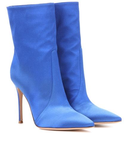 Prada Melanie Satin Ankle Boots