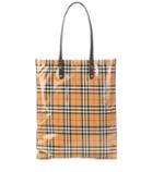 Burberry Large Coated Checked Tote