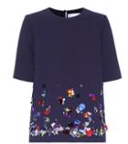 Victoria Victoria Beckham Embellished Crêpe Top