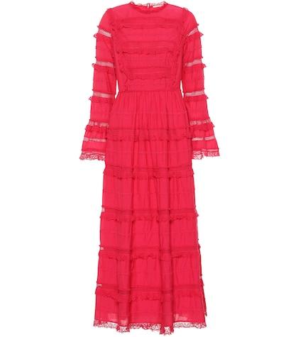 Ulla Johnson Cerise Cotton-blend Midi Dress
