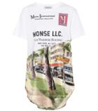 Monse Printed Silk And Cotton-blend T-shirt
