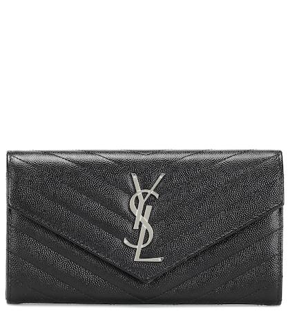 Wandler Monogram Large Leather Wallet