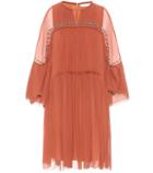 Chlo Embellished Silk-crépon Dress