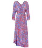 Diane Von Furstenberg Printed Asymmetric Wrap Dress