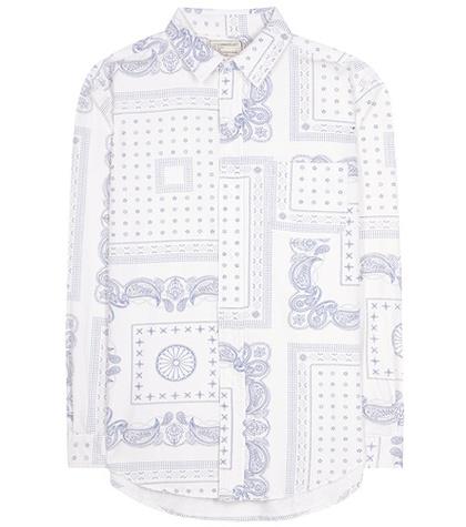 Current/elliott The Prep School Printed Cotton Shirt