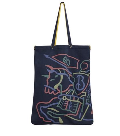 Burberry Large Archive Logo Jersey Shopper