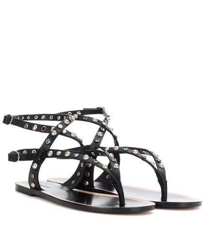 Isabel Marant Audrio Embellished Leather Sandals