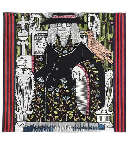 Gucci Emperor Printed Silk Scarf