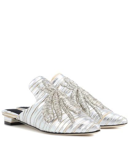 Fenty By Rihanna Ragno Embroidered Mules
