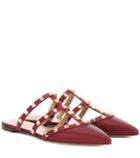 Roger Vivier Valentino Garavani Rockstud Leather Slippers