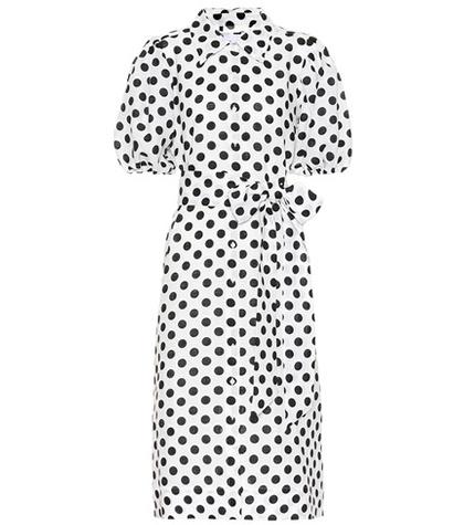 Lisa Marie Fernandez Polka-dot Linen Shirt Dress