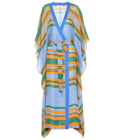 Diane Von Furstenberg Linen-blend Wrap Dress