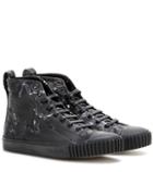Balenciaga Printed Canvas High-top Sneakers