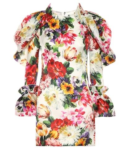 Dolce & Gabbana Floral Silk Minidress