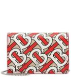 Burberry Jessie Printed Leather Chain Wallet