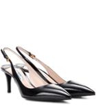 Prada Leather Slingback Pumps