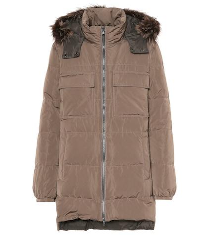 Moncler Fur-trimmed Coat