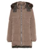Moncler Fur-trimmed Coat