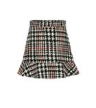 Redvalentino Check Wool-blend Miniskirt