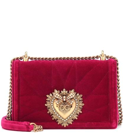 Roksanda Devotion Medium Velvet Shoulder Bag