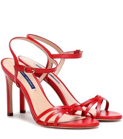 Stuart Weitzman Starla 105 Leather Sandals