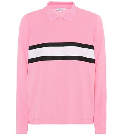 Ganni Dubois Piqué Polo Top
